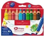 Faber-Castell Buntstifte Grippy 10er Set mit Spitzer