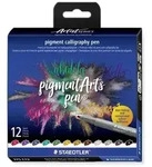 STAEDTLER Schreib- und Zeichbedarf pigment calligrafie Fasermaler Calligraphy, 12er