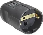 Bachmann 912.170 Schutzkontaktkupplung Kunststoff 230V Schwarz IP20