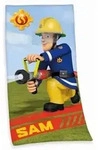 Feuerwehrmann Sam 6170401516 - Velourstuch, 75x150 cm, 100% Baumwolle