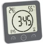 TFA Dostmann Bad- /K&uuml;chenuhr mit Timer Timer Grau digital
