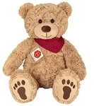 Teddy Hermann 913283 - Teddy Chilly mit Halstuch, 40 cm, Pl&uuml;sch