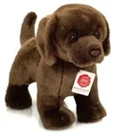Teddy Hermann 91997 - Labrador braun stehend, Pl&uuml;sch, 30 cm