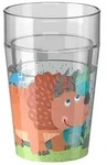 Glitzerbecher, Dino Motiv 2
