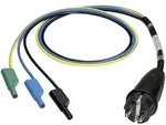 Benning 044142 Messadapter Schutzkontakt-Stecker - Lamellenstecker 4 mm Schwarz,