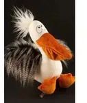 Sigikid 43426 - Kuscheltier Pelikan Romeo Pelikano, Kikeriki, 38 cm