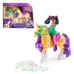 Unicorn Academy Set - Ava & Pflanzen-Magie Leaf mit echter M&auml;hne, Schweif &