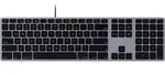Matias FK318B Wired Aluminium Keyboard for Mac USB Tastatur US-Englisch,...