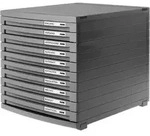 HAN CONTUR 1510-191 Schubladenbox Dunkelgrau DIN A4, DIN B4, DIN C4 Anzahl der