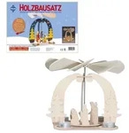PEBARO 846 - Holzbausatz Weihnachtspyramide, 41 Teile, Holzkonstruktion zum