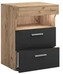 Holz Nachttisch Nachtschrank Schublade Slepal L