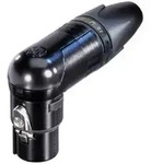 Neutrik NC10FRX-14-B XLR-Steckverbinder Kupplung, gewinkelt Polzahl: 10 Schwarz 1St.