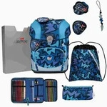 DerDieDas Schulranzen Set ErgoFlex Tiny, Schulranzen Set, 5tlg, Dark Dragon