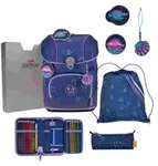 DerDieDas Schulranzen Set ErgoFlex Tiny, Schulranzen Set, 5tlg, Deep Ocean