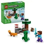 LEGO Minecraft 21583 Steves Abenteuer in der Taiga, Gamer Spielzeug