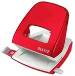 Leitz 50081026 B&uuml;rolocher Rot-Wei&szlig; max. Einstellformat: DIN A4 30 Bl. (80 g/m2)