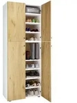 XXL Holz Gro&szlig;er Schuhschrank Schuhkommode Lona 9