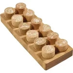 COLOP Woodies Holzstempel Set Bauernhoftiere, mit 12 Motiven, Abdruckgr&ouml;&szlig;e: &Oslash; 29