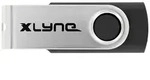 Xlyne USB-Stick Retail 8GB Schwarz/Silber 7600800 USB-C&reg;