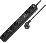 Brennenstuhl 1159760946 Steckdosenleiste Schwarz Schutzkontakt 1St.
