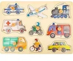 Setzpuzzle Fahrzeuge der Stadt