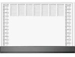 Sigel H6365 Schreibunterlage Papier Wochenplan mit Schutzklappe (B x H) 59.50...