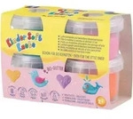 Kinder Soft Knete Sparkle mit Bioglitter - 4 Farben a 80 g