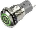 TRU COMPONENTS 1303025 LAS2GQF-11ZET/G/12V/S/P Druckschalter 48 V/DC 2 A 1 x Ein/Ein