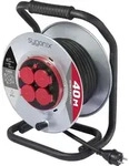 Sygonix SY-10236111 Kabeltrommel 40m Schwarz Schutzkontakt-Stecker