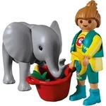 PLAYMOBIL 72092 Zoo: Elefantenbaby und Pflegerin