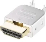 BKL Electronic 0905004 HDMI-Steckverbinder Stecker, Einbau horizontal Polzahl: 19