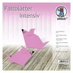 URSUS Falten Faltbl&auml;tter Uni intensiv, Plakatkarton, 65 g/m2, 20 x 20 cm, pink