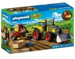 Gro&szlig;er Traktor mit Kartoffelroder
