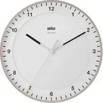 Braun 67110 Funk Wanduhr 330mm Pink, Wei&szlig;