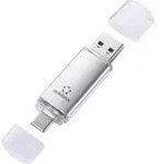 Renkforce RF-USBOS-230 USB-Stick 64GB Silber RF-6688140 USB-A, USB-C&reg;