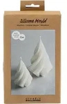 Creativ Company Silikonform, Weihnachtsb&auml;ume, H 8+11 cm, D 5+7 cm, 50+115 g, 2...