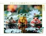 CALVENDO Puzzle Im Teich des Lebens schwimmen auch die Fr&ouml;sche nach oben 1000...