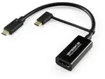 SpeaKa Professional SP-9015340 HDMI Adapterkabel [1x HDMI-Buchse - 1x USB-C&reg;