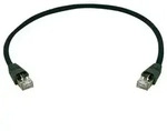 Teleg&auml;rtner 100009061 RJ45 Patchkabel CAT 6a S/FTP 10.0m Schwarz mit
