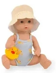 Sleepy Aquini Girl Bathing Duck