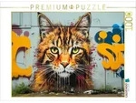 CALVENDO Puzzle Ein Motiv aus dem Kalender "Graffiti Katzen" 1000 Teile...