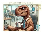 CALVENDO Puzzle Dino im B&uuml;ro 2000 Teile Lege-Gr&ouml;&szlig;e 90x67cm Foto-Puzzle f&uuml;r