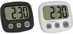 TFA Dostmann 2er Set Digitaler Timer mit Stoppuhr und Uhrzeit Stoppuhr Schwarz,...