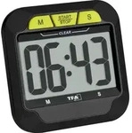 TFA Dostmann Digitaler Timer und Stoppuhr mit gro&szlig;en Ziffern Timer Schwarz digital