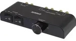 SpeaKa Professional 2 Port Lautsprecher-Umschalter integrierter Lautst&auml;rkeregler