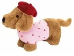 Teddy Hermann 939849 - Dackeldame Amelie, 26 cm, Pl&uuml;sch-Dackel
