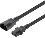 Manhattan Strom Anschlusskabel [1x Kaltger&auml;te-Buchse C13 - 1x Kaltger&auml;te-Stecker