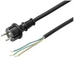 Sygonix SY-6029114 Strom Anschlusskabel Schwarz 10.00m