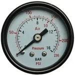 "Aerotec Manometer 9415451 Anschluss (Manometer): R&uuml;ckseite Au&szlig;engewinde 1/4"