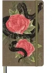 Moleskine Das Jahr der Schlange Rosen Notizbuch, L/A5, fester Einband, liniert,...